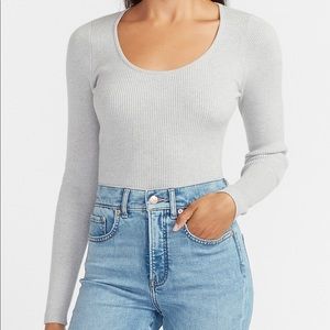 Express Scoop Ribbed Sweater